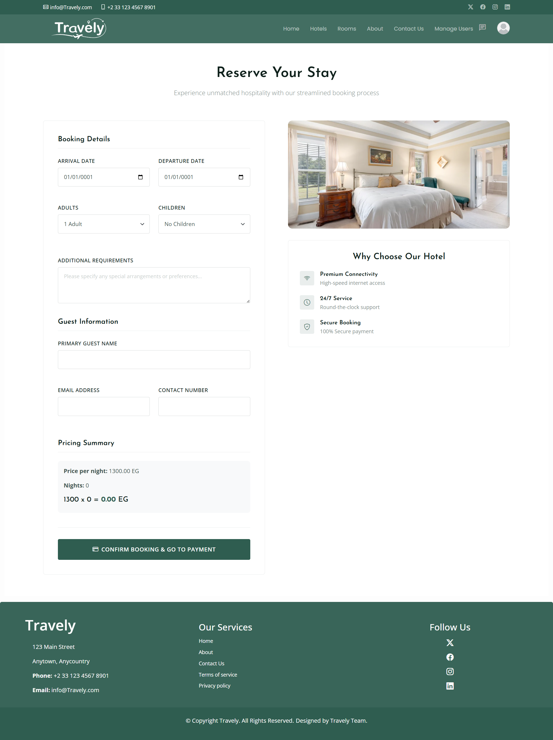 Booking